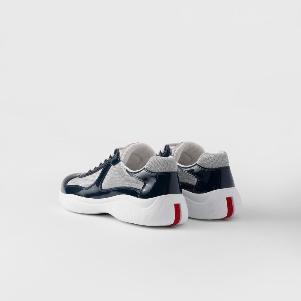 Patent leather and technical fabric Prada America's Cup sneakers - Picture 4 of 5
